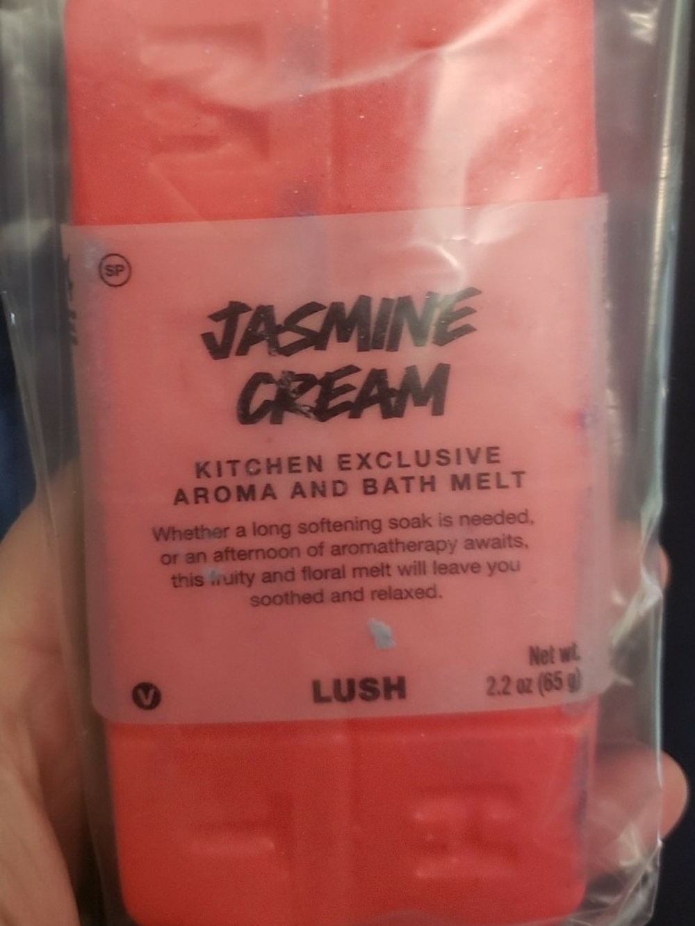 Lush Jasmine Cream Pink Aroma & Bath Melt Stick